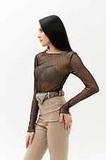 Transparent black jacket MONRO from tulle with polka dots Garne 3040031 photo №5