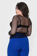 Transparent black jacket MONRO from tulle with polka dots Garne 3040031 photo №10