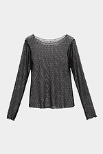 Transparent black jacket MONRO from tulle with polka dots Garne 3040031 photo №12