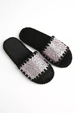 Women's house slippers velor with pink glitter Family Story 4008031 photo №2
