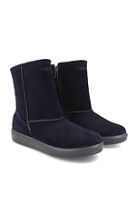 Winter warm ugg boots made of blue suede Forester 4203031 photo №2