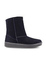 Winter warm ugg boots made of blue suede Forester 4203031 photo №3