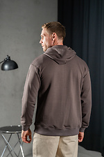 Herren-Kapuzenpullover mit Reißverschluss in Übergröße, Mokka Teamv 8034031 Foto №4