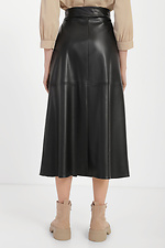 WAY A-line leather midi skirt with front closure Garne 3040032 photo №4