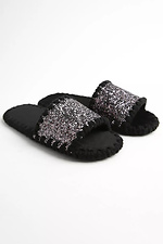 Women's house slippers velor with a silvery sheen Family Story 4008032 photo №2