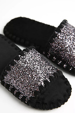 Women's house slippers velor with a silvery sheen Family Story 4008032 photo №4