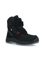 Black winter boots with Velcro Forester 4203032 photo №1