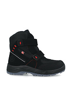 Чорні утеплені черевики зимові на липучках Forester 4203032 фото №2
