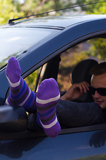 Fioli farbige gestreifte Socken M-SOCKS 2040033 Foto №4