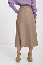 WAY A-line leather midi skirt with front closure Garne 3040033 photo №4