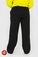 Straight trousers with black fleece. Garne 3041033 photo №4