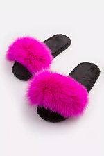 Women's fluffy slippers for home pink Family Story 4008033 photo №3