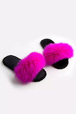 Women's fluffy slippers for home pink Family Story 4008033 photo №4