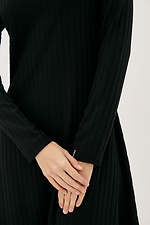 Трикотажное платье TRESS черного цвета с широкой юбкой Garne 3038034 фото №4