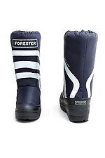 Сині зимові чоботи дутики на платформі Forester 4203034 фото №3