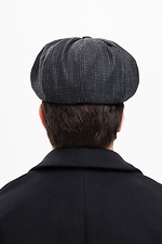 Alfi Schwarze karierte Hooligan-Kappe für Herren Without 8056035 Foto №4