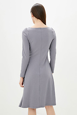 Трикотажное платье TRESS серого цвета с широкой юбкой Garne 3038036 фото №3