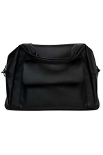 Черная мягкая сумка из кожзама с длинным ремешком SamBag 8045036 фото №6