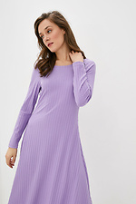 Трикотажное платье TRESS сиреневого цвета с широкой юбкой Garne 3038037 фото №2