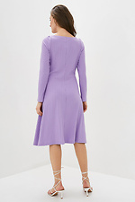 Трикотажное платье TRESS сиреневого цвета с широкой юбкой Garne 3038037 фото №3