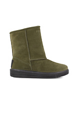 Winter warm green suede boots Forester 4203037 photo №3