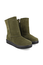 Winter warm green suede boots Forester 4203037 photo №5