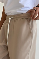 Мужские укороченные брюки мом бежевого цвета GRUF 8050037 фото №5