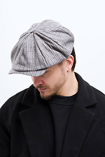 Alfi Graue karierte Hooligan-Kappe für Herren Without 8056037 Foto №2