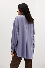 Oversized silk office shirt with asymmetric back Garne 3039038 photo №2