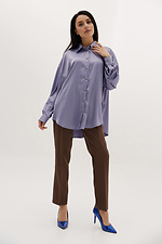 Oversized silk office shirt with asymmetric back Garne 3039038 photo №5