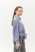 Oversized silk office shirt with asymmetric back Garne 3039038 photo №7