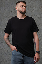 Cotton basic black T-shirt Without 8048038 photo №1