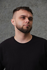 Cotton basic black T-shirt Without 8048038 photo №2
