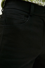 TRESH bawełniane spodnie z szerokimi nogawkami w kolorze czarnym Garne 3037039 zdjęcie №4