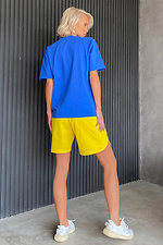 Желтые хлопковые шорты оверсайз для девушек NENKA 3103039 фото №2
