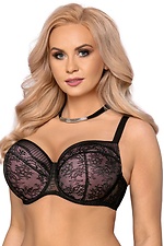 Lace bra with foam rubber for large breasts Vena 4027039 photo №1