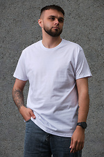 Cotton basic white T-shirt Without 8048039 photo №1