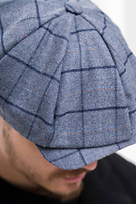 Alfi Blue Herren-Hooligan-Kappe mit Karomuster Without 8056039 Foto №3