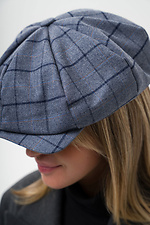 Alfi Blue Women's Plaid Hooligan Cap Without 8056040 photo №3