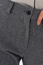 Напівшерстяні широкі штани сірого кольору Garne 3042041 фото №6