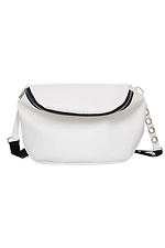 Small universal bag in white leatherette with metal studs SamBag 8045041 photo №2