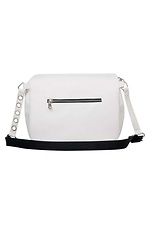 Small universal bag in white leatherette with metal studs SamBag 8045041 photo №4