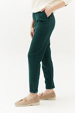 High rise EDIT suede skinny pants in green Garne 3040042 photo №3