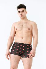 Men's cotton boxer shorts in a pattern Manlike 8036042 photo №2