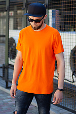 Basic orange cotton T-shirt Without 8048042 photo №1