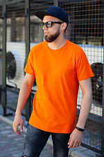 Basic orange cotton T-shirt Without 8048042 photo №2