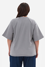 Футболка UNO сірого кольору Garne 3044043 фото №2