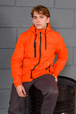 Утепленная весенняя куртка парка оранжевого цвета AllReal 8042043 фото №2