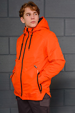 Утепленная весенняя куртка парка оранжевого цвета AllReal 8042043 фото №3