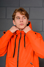 Утепленная весенняя куртка парка оранжевого цвета AllReal 8042043 фото №4